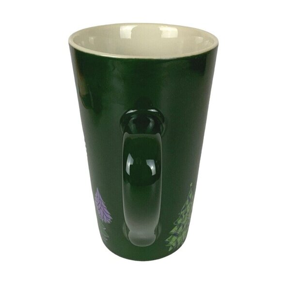 Starbucks Green Christmas Tree Holiday Coffee Mug 16 Oz Ceramic Mermaid Logo - Picture 2 of 6